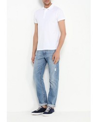 Мужская белая футболка-поло от Liu Jo Uomo