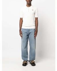 Мужская белая футболка-поло от Casablanca