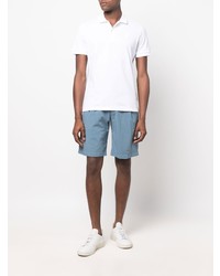 Мужская белая футболка-поло от Corneliani