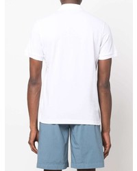 Мужская белая футболка-поло от Corneliani