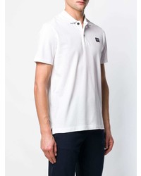 Мужская белая футболка-поло от Paul & Shark