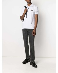 Мужская белая футболка-поло от Belstaff