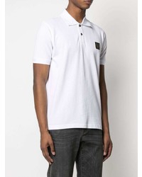 Мужская белая футболка-поло от Belstaff