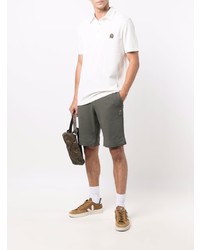 Мужская белая футболка-поло от Parajumpers