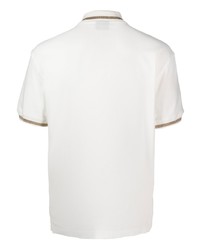 Мужская белая футболка-поло от Billionaire