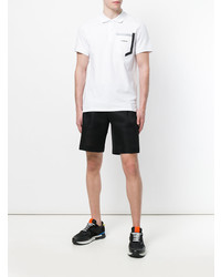 Мужская белая футболка-поло от Dirk Bikkembergs