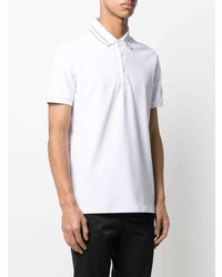 Мужская белая футболка-поло от Emporio Armani