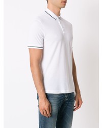 Мужская белая футболка-поло от Armani Exchange