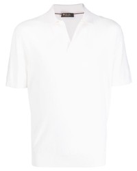 Мужская белая футболка-поло от Loro Piana