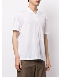 Мужская белая футболка-поло от James Perse
