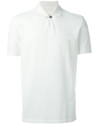 Мужская белая футболка-поло от Maison Margiela