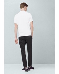 Мужская белая футболка-поло от Mango Man