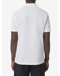 Мужская белая футболка-поло от Burberry