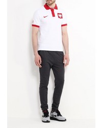 Мужская белая футболка-поло от Nike