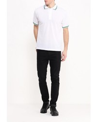 Мужская белая футболка-поло от Occhibelli