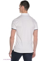 Мужская белая футболка-поло от Oodji