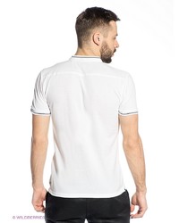 Мужская белая футболка-поло от Oodji