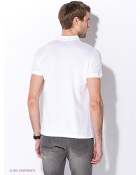 Мужская белая футболка-поло от Oodji