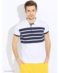 Мужская белая футболка-поло от Oodji