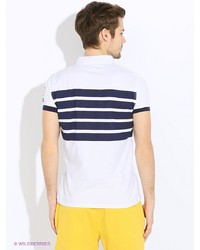 Мужская белая футболка-поло от Oodji