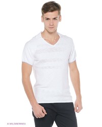 Мужская белая футболка-поло от Oodji