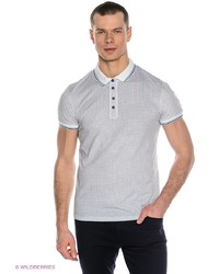 Мужская белая футболка-поло от Oodji