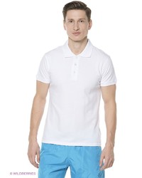 Мужская белая футболка-поло от Oodji