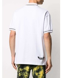 Мужская белая футболка-поло от Palm Angels