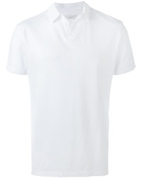 Мужская белая футболка-поло от Paolo Pecora