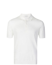 Мужская белая футболка-поло от Paolo Pecora