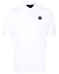 Мужская белая футболка-поло от Philipp Plein