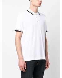 Мужская белая футболка-поло от Peserico