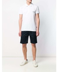 Мужская белая футболка-поло от Cavalli Class