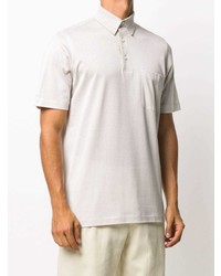 Мужская белая футболка-поло от Brioni