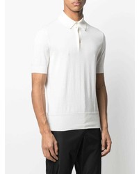 Мужская белая футболка-поло от Tom Ford