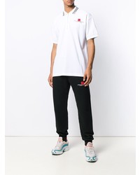 Мужская белая футболка-поло от Palm Angels