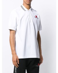 Мужская белая футболка-поло от Palm Angels