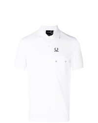 Мужская белая футболка-поло от Raf Simons X Fred Perry