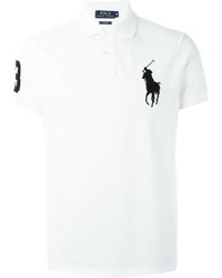 Мужская белая футболка-поло от Ralph Lauren