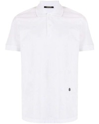 Мужская белая футболка-поло от Roberto Cavalli