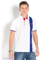 Мужская белая футболка-поло от Ruck&Maul