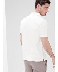 Мужская белая футболка-поло от s.Oliver