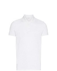 Мужская белая футболка-поло от Saint Laurent