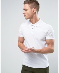 Мужская белая футболка-поло от Selected