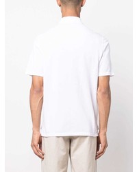 Мужская белая футболка-поло от Malo