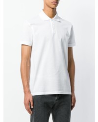 Мужская белая футболка-поло от Saint Laurent