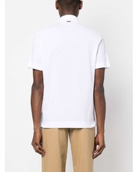 Мужская белая футболка-поло от Zegna