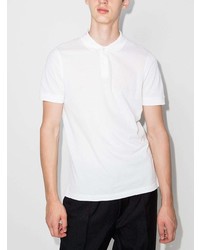 Мужская белая футболка-поло от Sunspel