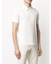 Мужская белая футболка-поло от Roberto Collina