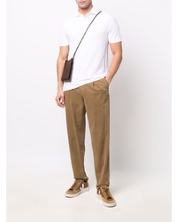 Мужская белая футболка-поло от Lardini